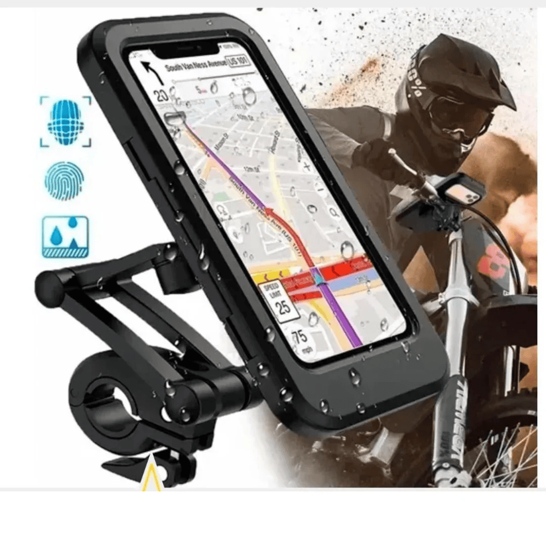 Support Moto & Scooter 100% Étanche et Antichoc — Rotation 360°